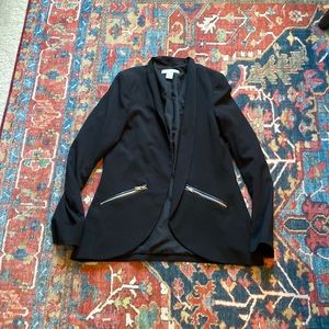 H&M size 4 blazer with silver zippers